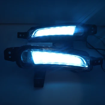 1 Sada Auto-styling LED Denní Běžící Světlo Pro Suzuki VITARA 2016 ABS Mlhové Svítilny DRL S Žlutá směrovka