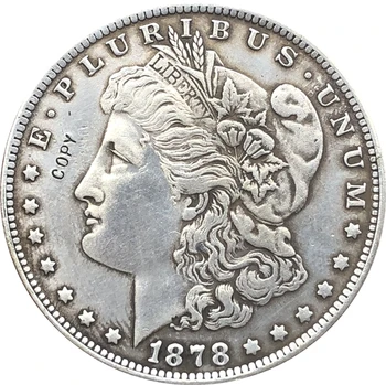 1878-S USA, Morgan Dolar mince KOPIE