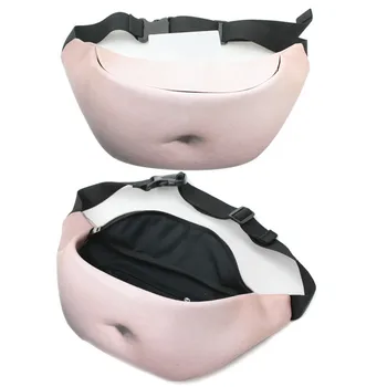 2019 Kreativní a vtipné Velké břicho taška pro Ženy, Muži, Unisex ledvinka Waistbag Pás Taška na Zip Pouzdro Balení 110cm Délka Pásu