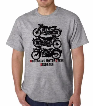 2019 nové T-shirt ležérní krátký rukáv Tee nuceni motocykl barrier retro T-shirt Cyklovač Retrot Hot Prodej design Tričko
