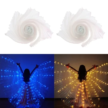 2ks LED Světelný Kostýmů Belly Dance Light Up Taneční Show Isis Křídla