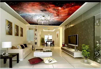 3D tapety, 3d custom strop tapety nástěnné malby hvězdné oblohy zenith tapety strop malování 3d obývací pokoj foto tapety