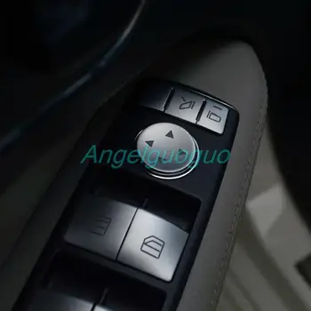 Angelguoguo interiéru Vozu Okenní Sklo zvedák tlačítko trim, flitry, nálepky pro Mercedes Benz CLA GLA ML, GL, GLE, GLS A B C třídy E
