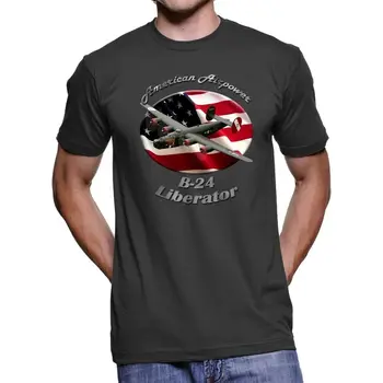B-24 Liberator Americké vzdušné Síly Pánské Dark T-Shirt Hot Prodej Bavlněné Letní Nové Módní Krátký Rukáv Harajuku Trička