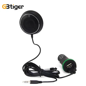 Bezdrátové Bluetooth 4.0 Car Kit NFC Hudba MP3 Audio Přijímač Adaptér s Hands-free 3,5 mm AUX Dual USB Nabíječka do Auta Mikrofon
