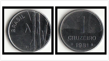 Brazílie 1 Cruzeiro Americe Mince Dekor Nové Originální Mince UNC Pamětní Vydání Real