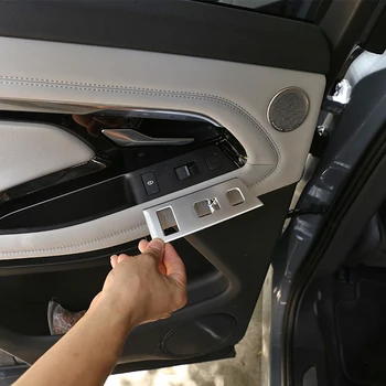 Car Styling LHD Okna, Výtah Přepínač Tlačítka Rám Kryt Výbava ABS Chrom Pro Range Rover Evoque L551 2020 autodoplňky Interiér