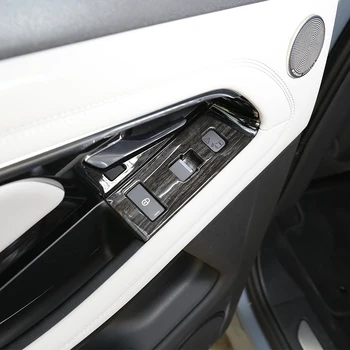 Car Styling LHD Okna, Výtah Přepínač Tlačítka Rám Kryt Výbava ABS Chrom Pro Range Rover Evoque L551 2020 autodoplňky Interiér