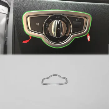 Dekorace auto Příslušenství ABS Interiéru Head Light Lampa Úprava Kryt Střihu Pro Mercedes-Benz Třídy E 2016 Car Styling