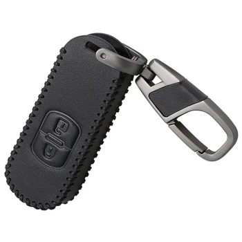 Dálkový ovladač Smart Auto Klíče Případě Pro Mazda 2 3 5 6 8 CX5 CX7 CX9 M2 M3 M5 M6 GT Kožené Klíčenka Klíčenky Držák na Klíče Kryt Taška