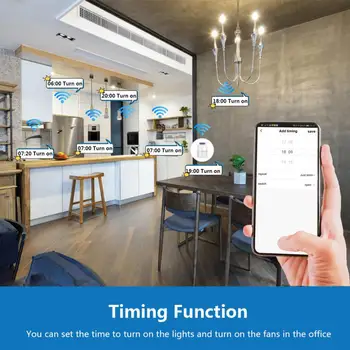 Elektrické Zásuvky Wi-Fi Smart Wireless Plug Adaptér Dálkové Hlasové Ovládání Power Energy Monitor Zásuvky Alexa Google Nový Domov