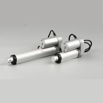 Elektrický Lineární pohon 100 mm Zdvihu lineární motor controller dc 12V 24V 200/350/400/600/700/750N