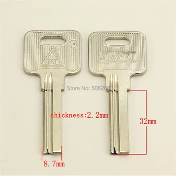 Embryo klíč velkoobchodní VELKÉ jiawei 3 30mm právo vana dveří klíč prázdné Občanské klíč prázdné oblek pro Vertikální key řezací stroj B225