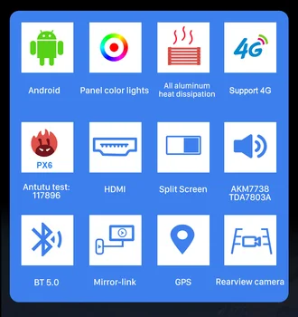 Eunavi 2 din autorádio stereo multimedia pro Mazda CX-5 2013-2016 Android 10 systém 2din headunit GPS TDA7851 Subwoofer 4G 64GB
