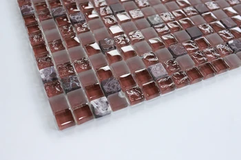 Hroznů Fialové Sklo Mix Kamenné Mozaikové Dlaždice Zdi JMFGT2020 Koupelna Kuchyň Backsplash Skleněné Obklady