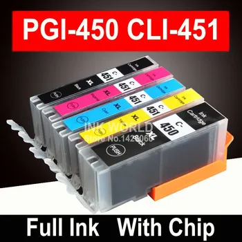 Kompatibilní Pro Canon PIXMA IP7240 MG6340 MG7140 iP8740 MG7540 inkoustové kazety tiskárny PGI450 CLI451 PG 450 PGBK