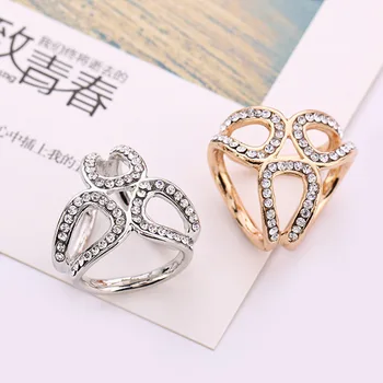 Módní Luxusní Šátek Spona Svatební Obruč Brož Kolíky Pro Ženy Krystal Držák Hedvábný Šál Spony Prsten Klip Šátek Šperky Dárek
