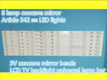 New8 lampa konkávní zrcadlo 542 mm LCD TV podsvícení LED lampa panel konkávní korálek difúzní reflexe TV 3V8 lampa tekutých krystalů la