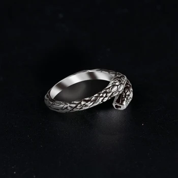 Originální design hadí vzor ve tvaru otevřené prsten jedinečné designer řemeslné bohémský styl Thajské dámské stříbrné šperky