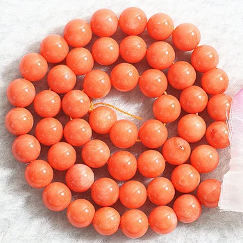 Přírodní červeno oranžové korálové kulaté korálky kamene 3mm 4mm 6mm 8mm nové módní vysoce kvalitní diy volné korálky 15 palcový B652