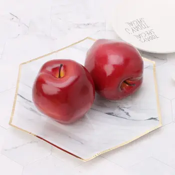 Realistické Realistické Umělé Ovoce Red Delicious Kuchyně Falešný Displej Jídlo Dekorativní Řemeslo