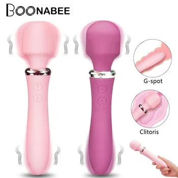 Silný Klitoris, Vibrátory USB Dobíjení Kouzelná Hůlka AV Vibrátor Masér 10 Režim Sexuální Wellness Erotické Sexuální Hračky pro Ženy