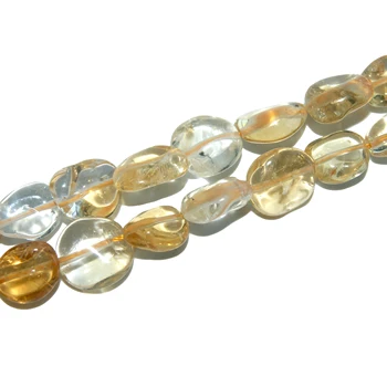 Velkoobchod Přírodního Kamene 5-12MM Nepravidelné Žluté Citríny Crystal Kámen Korálky Pro Výrobu Šperků DIY Náramek, Náhrdelník Materiál