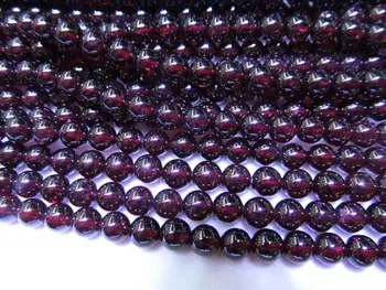 Vysoce kvalitní 2-12mm originální granát gemstoner kulatý míč crimsone červená Vínová šperky korálky