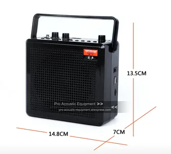 Vysoce Kvalitní 68W Přenosný UHF Bezdrátový Mikrofon, Bluetooth, Nahrávání Hlasu Zesilovač Výuky Reproduktor Rekordér Reproduktor