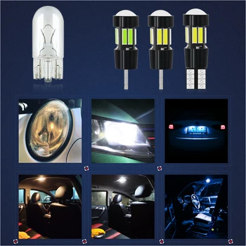 W5W T10 LED Canbus Světlo Žárovky pro BMW Audi Mercedes Auto Interiér Čtení Parkovací Světla Bílá Modrá Červená Žlutá Žádná Chyba 12V